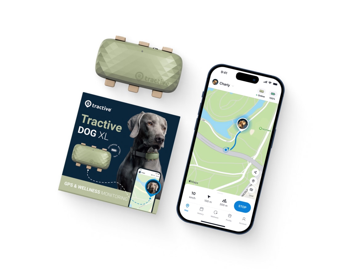 Emballage til Tractive GPS DOG 4
