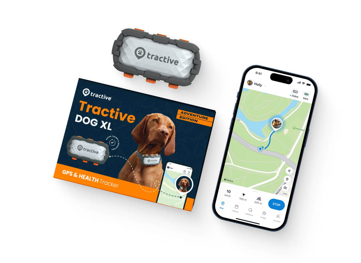 Emballage til Tractive GPS DOG XL Adventure